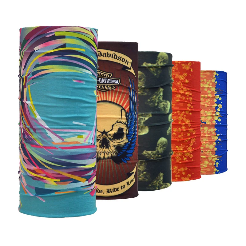 
Multifunctional Custom Skull Face Mask Seamless Tube Bandana 