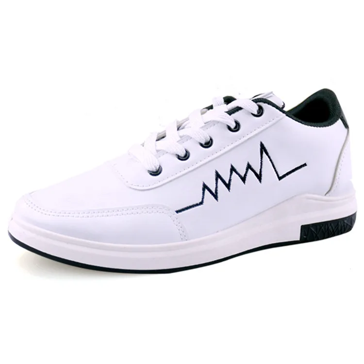 Fashion Male Causal PU Upper Student Flat Running Shoes