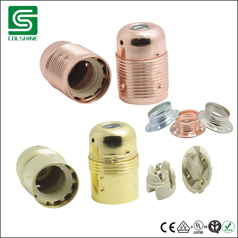  Винтажный латунный патрон в стиле ретро с металлической лампой