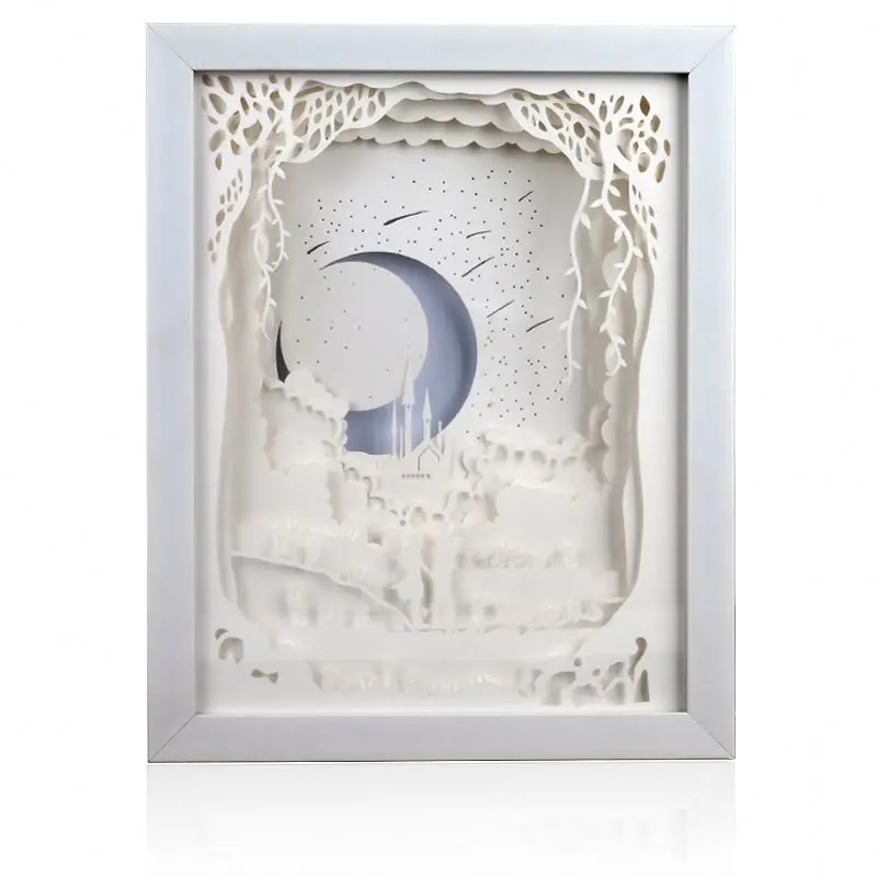 Customize The Great Wall Paper Carving 3D Led Night Light Lamp