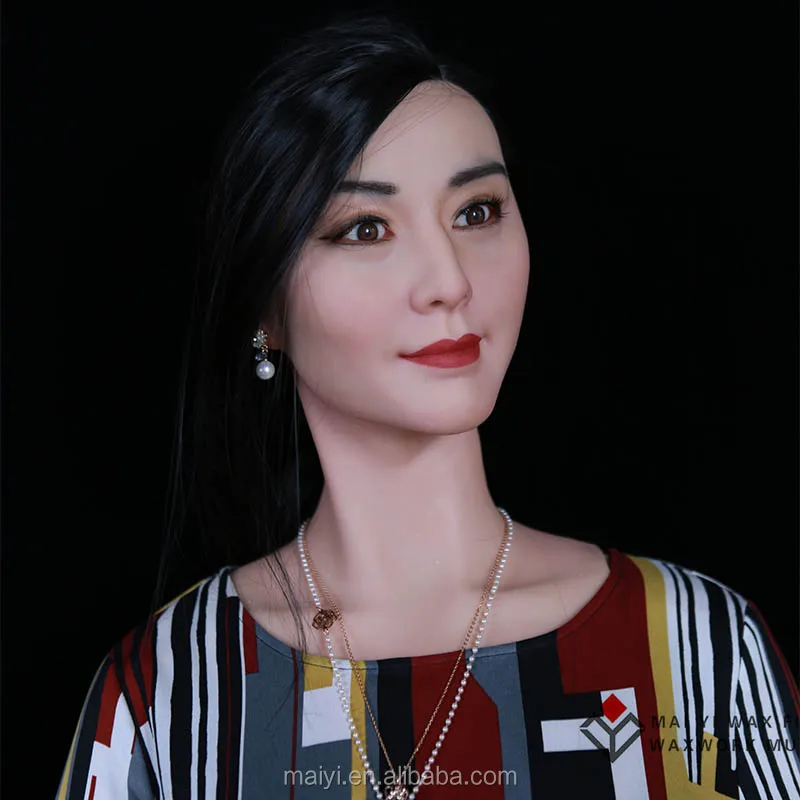 High Quality Art Sculpture of Nude Chinese Star Wax Statue for Museum