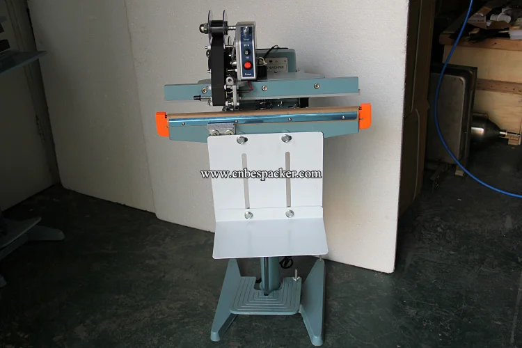 PFS-350 Алюминиевая рама импульс sealer поли мешок запайки ножной бумага мешок уплотнения machine