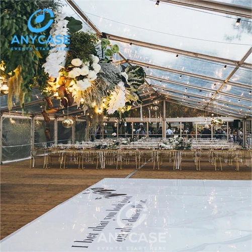 
ACS wooden dance floor Wholesale Portable High Gloss White Dance Floor Seamless Wedding 