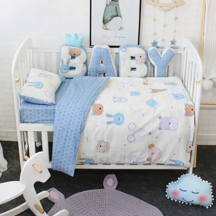 High quality Kids Stuffed Toys Room Decoration cunas para bebes decoradas letter bumper baby bedding crib sets