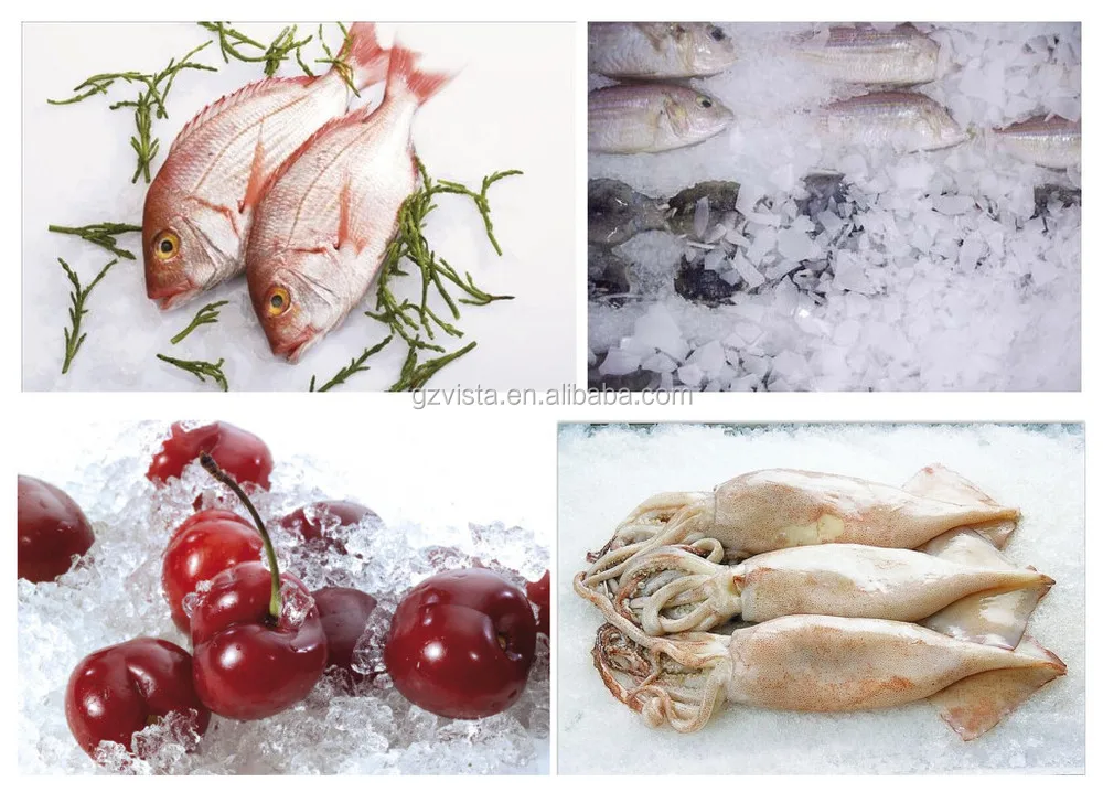 1 ton single day ice making machine small flake ice maker with r22a & heat transfer for fishing boat equipment