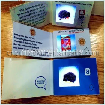 small screen mini pocket Compact and Versatile Mini Video Screens for Business Name Cards, Wedding Invitations, and Music Cards