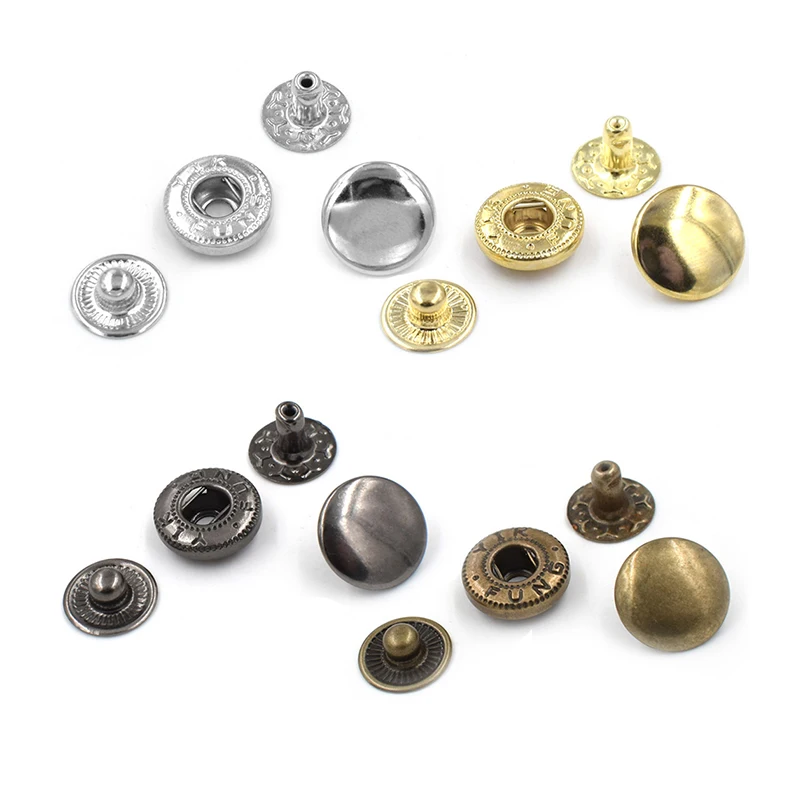 Factory Direct Supply Spring Press Stud Metal Spring Snap Button