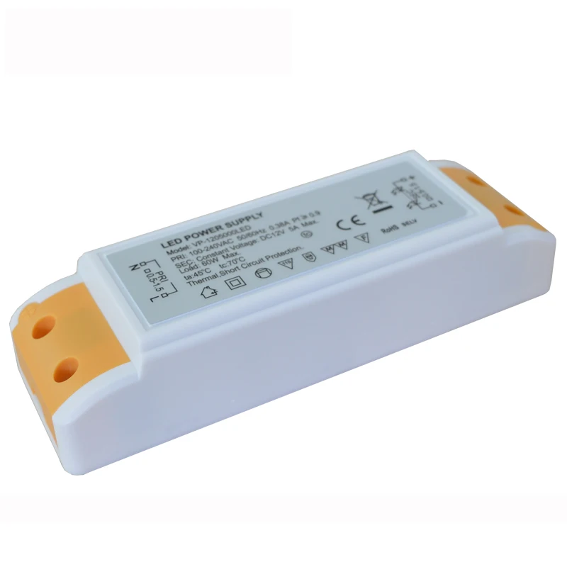 12v 5a ip20 led driver plastic box for led driver