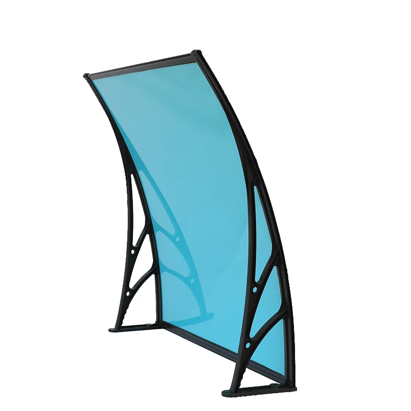 easy install anti UV polycarbonate glass awning canopies