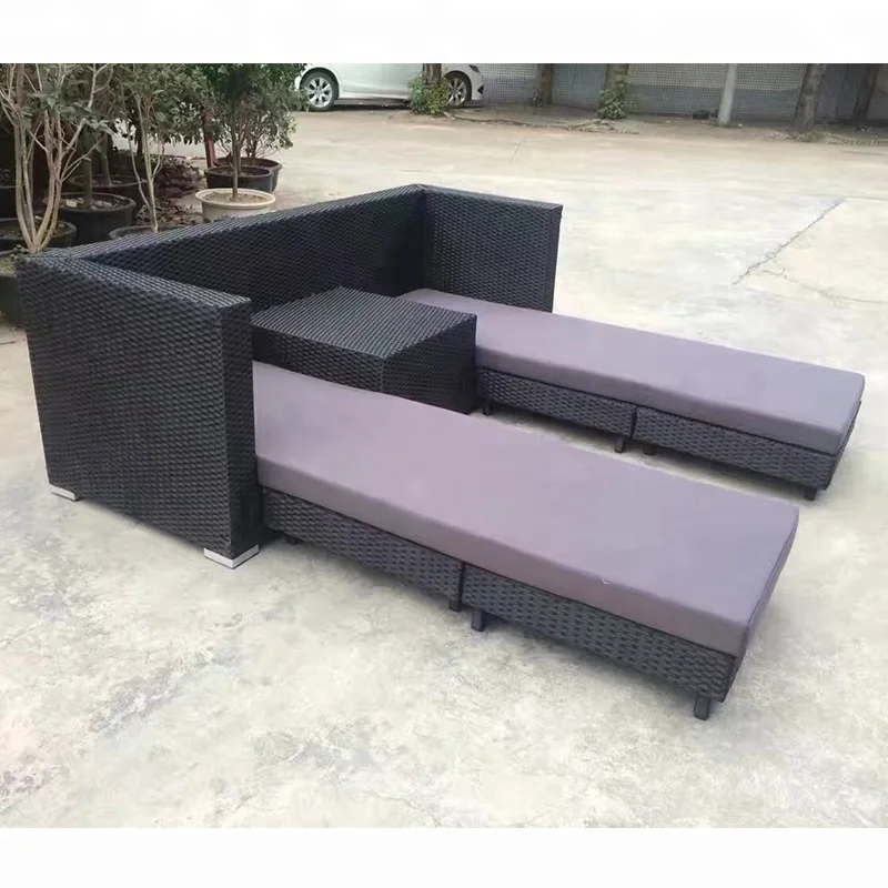 Outdoor Rattan Wicker Leisure Furniture Used Hotel Swimming Pool