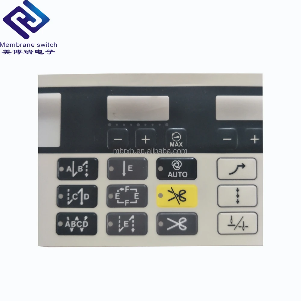 China diy screen printing self adhesive Lexan polycarbonate membrane keypad overlay