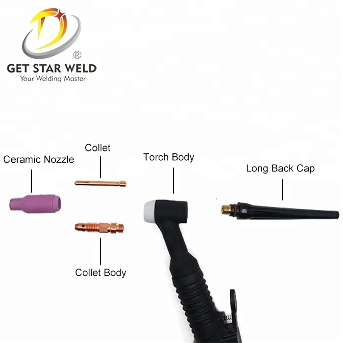 Get Star Weld WP-26 argon protective tig welding torch for Tig welder