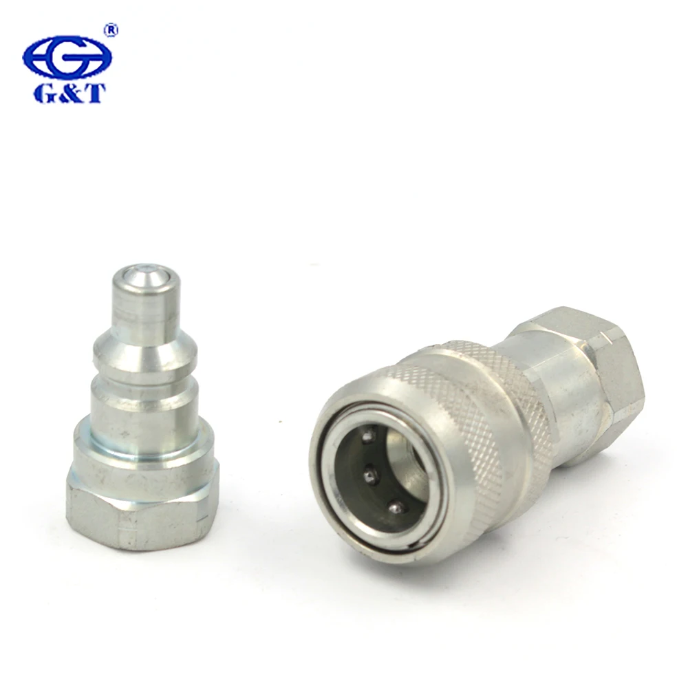 
Parker Hannifin TC-371 interchange Hydraulic High Pressure Quick Coupler with Sleeve Lock, Poppet Valve 3/8 inch Body Size 