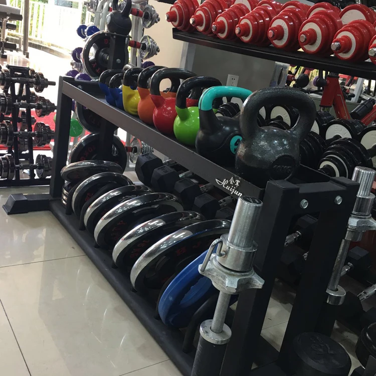 Multifunctional 40KG Gymnasium Kettlebell Rack Fitness Accessories HJ-A012