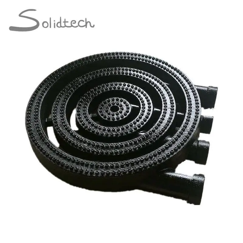 U Shape 420mm LP Gas 4 Inlets Large Cast Iron Burner