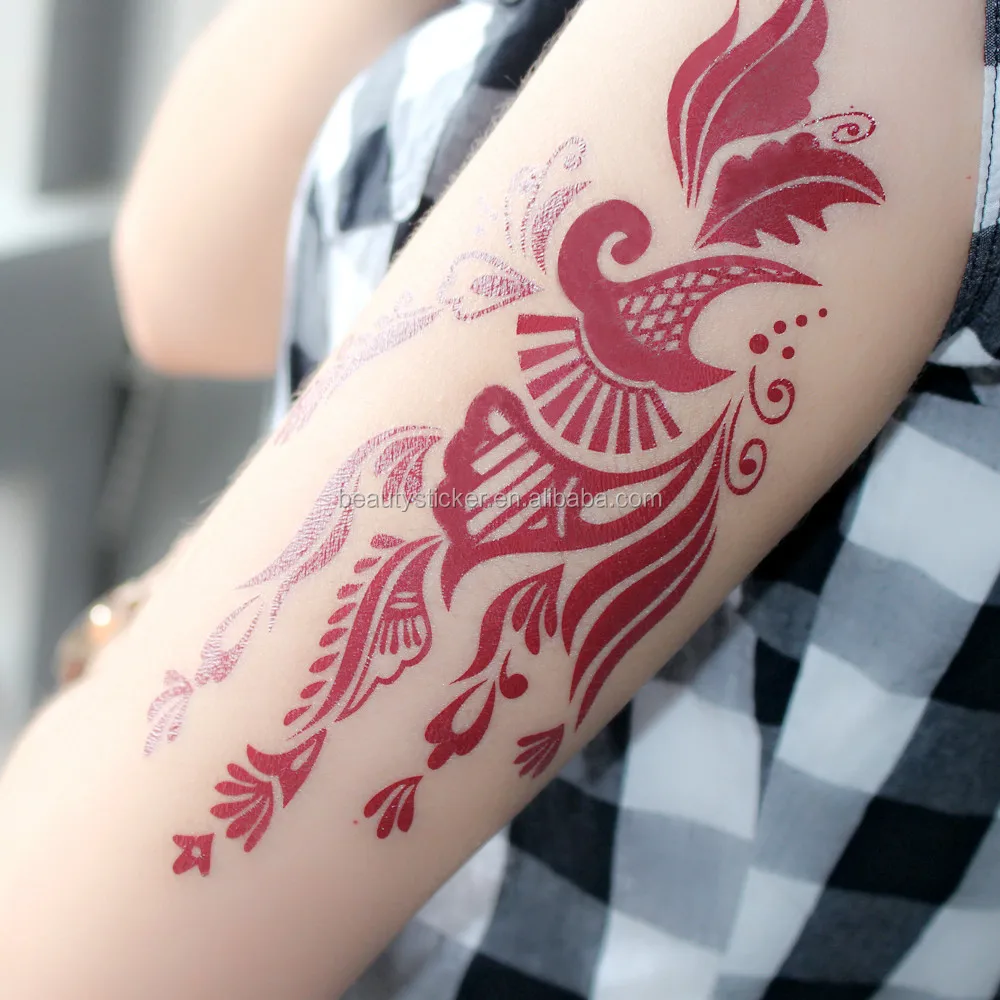 Henna Temporary Tattoo Black Body Art Sticker