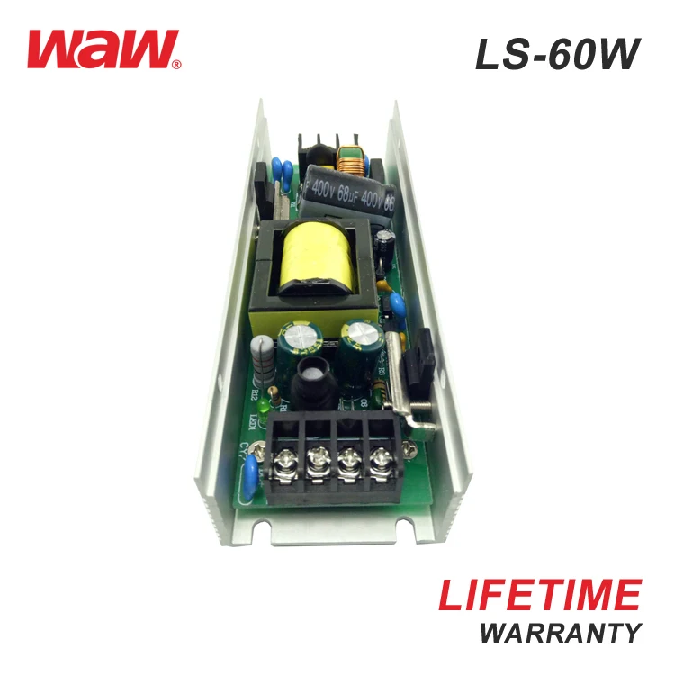 LS-60-48 1.25A 48V output 60W Ultra-thin LED driver Switch Power Supply with CE ROHS