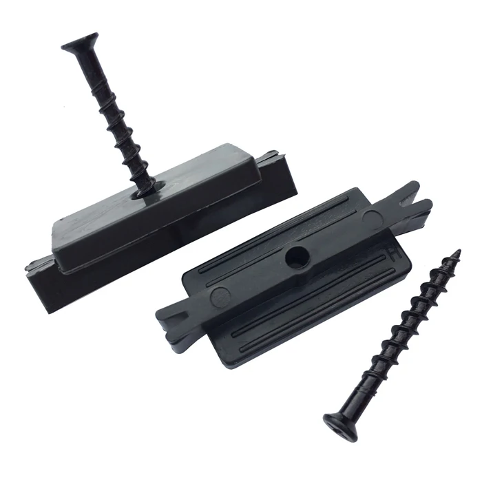 Durable click design wpc wood composite outdoor decking accessories plastic hidden fastener clips