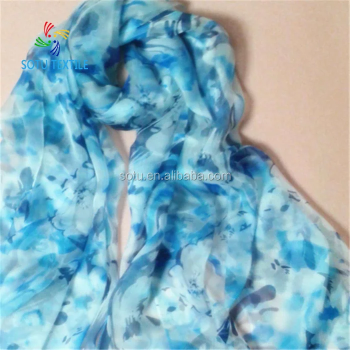 wholesale 100% polyester silk printed chiffon georgette fabric