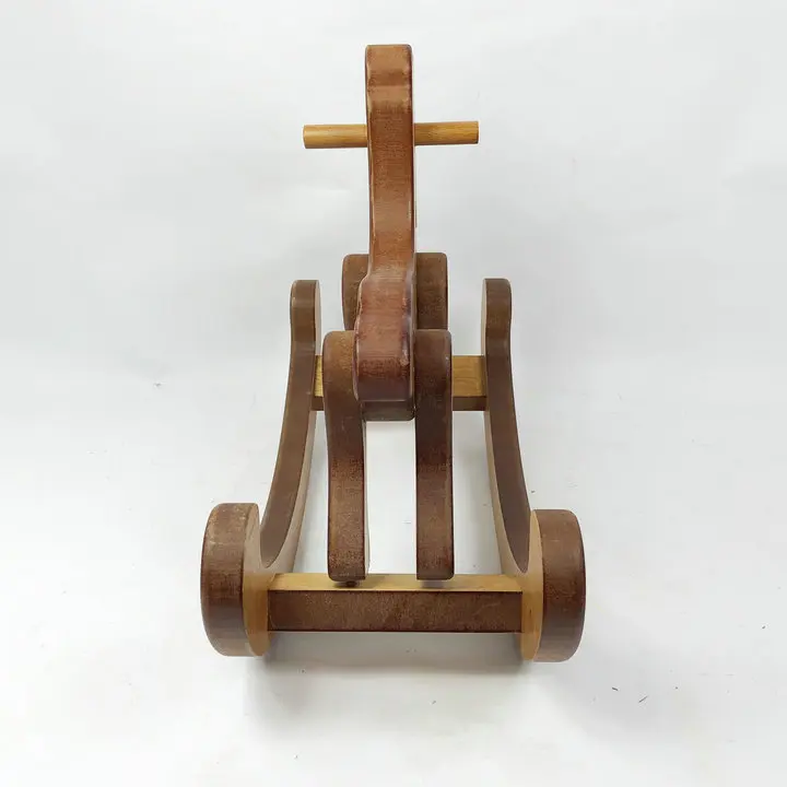 
custom laser cut hand carve wood decorative rocking horse 