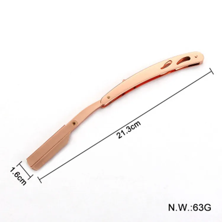 Мужские парикмахерские инструменты, одноразовая бритва для волос и лезвия, античный черный складной нож для бритья, нержавеющая сталь, прямая Безопасная бритва