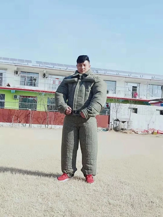 2019 Wholesale Dog Bite suit Dog flax Training Protection  Suit Bite