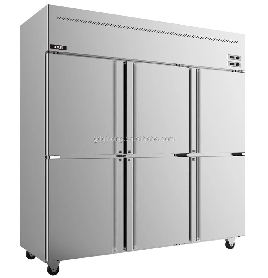 
LCF-6M2D Stainless Steel High Quality Direct Cooling Industrial refrigerator freezer price 