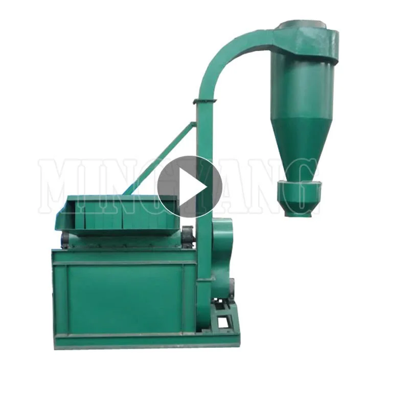 Plywood Biomass Sawdust Sugar Cane Crusher Wood Hammer Mill Machine With Cyclone For Sale