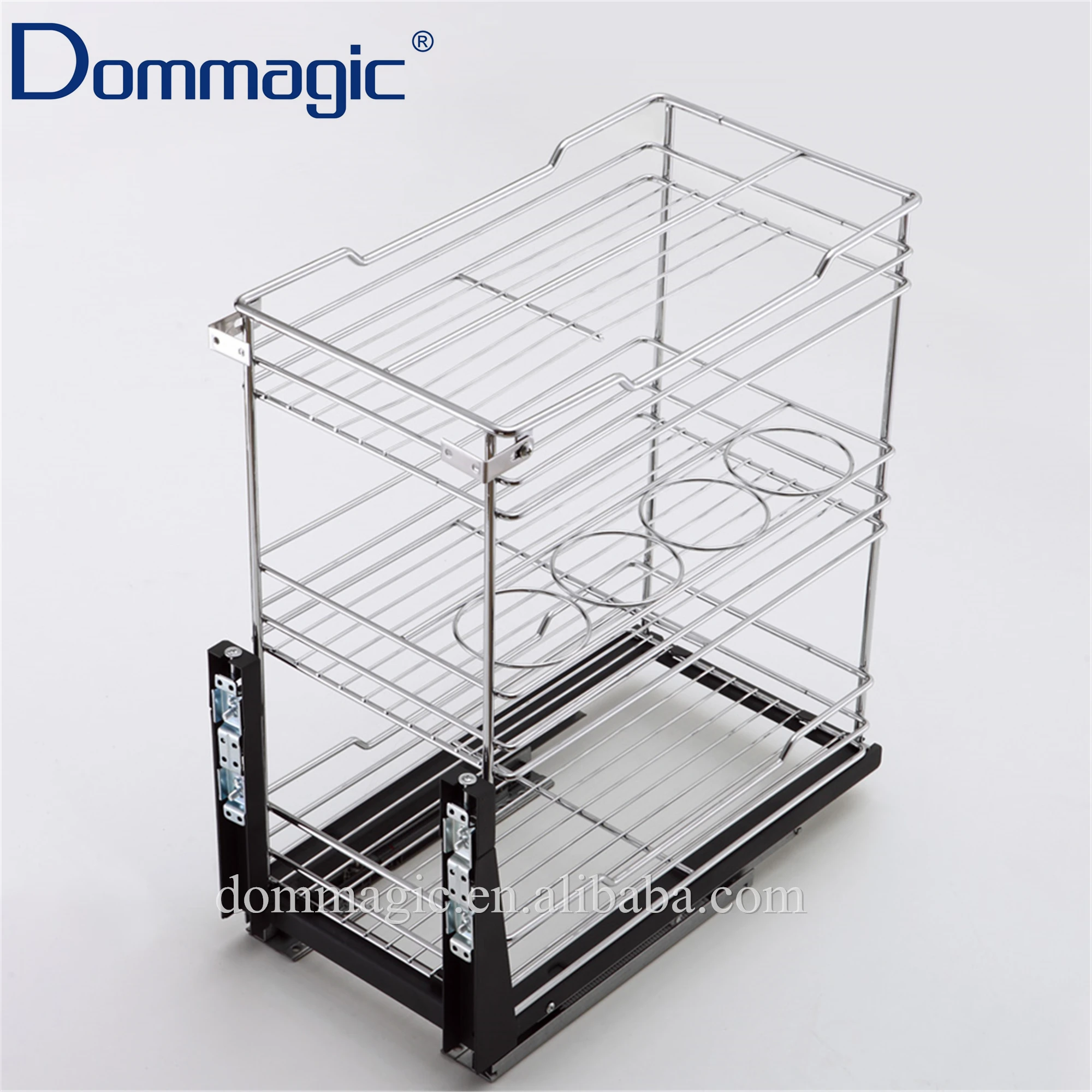 China Manufacturer Kitchen Cabinet Storage 3 Tiers Drawer Basket