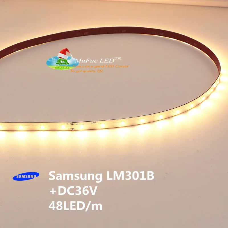 Lm301B samsung 48 led 36v flex strip grow led strip light