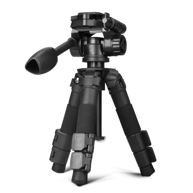QZSD новый продукт Q166S Штатив для макросъемки с рукояткой из АБС для трубки из алюминиевого сплава и Защелкивающейся ножкой