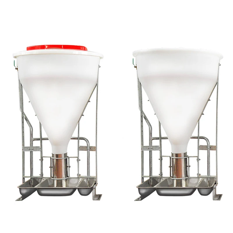 Durable pigs equipment automatic plastic trough dispenser 5L Pig Dry Wet Feeder