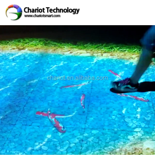 ChariotTech projector 3D interactive floor for Advertising /Wedding /Exhibition Solution All in One System