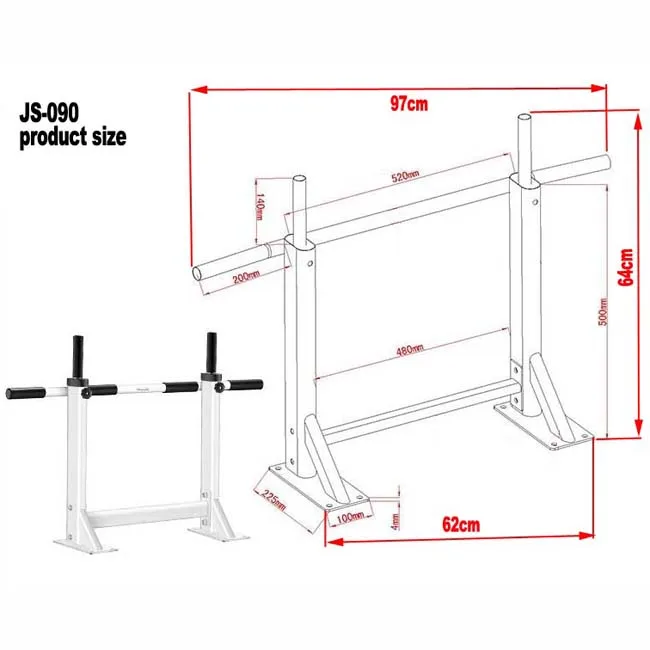BESSTER JS-090 Indoor Fitness Chest Training Exercise Bar Multi Door Gym Wall Chin Up Bar
