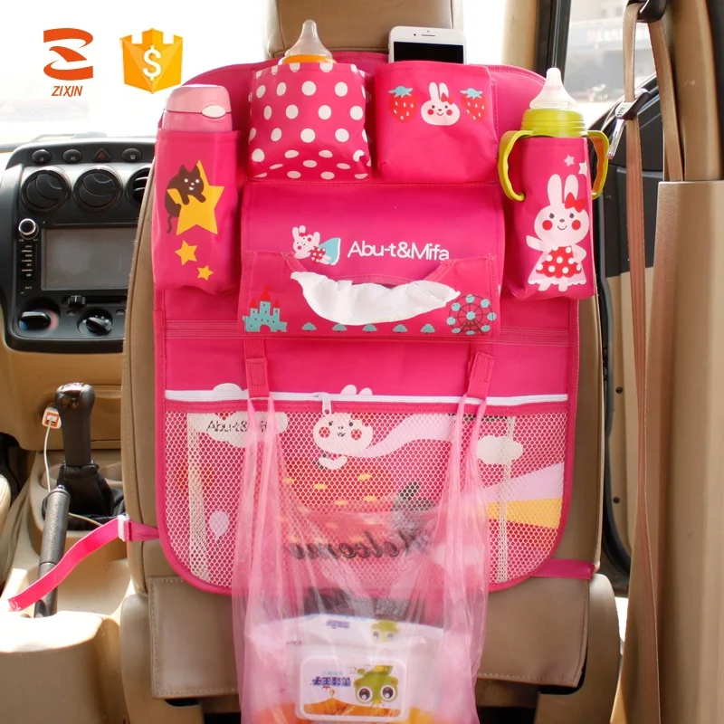 
Wholesale Washable Hanging Cute Cartoon Car Organizer Backseat For Kids 