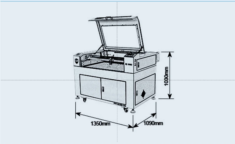 JQ Jinan Jinan Easy operation and hot sale blue and white MDF/wood CO2 laser engraving machine price 2600-3000USD