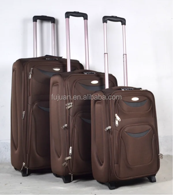 Низкая цена, дешевый мягкий материал 600D, 3 шт., дорожный трендовый багаж