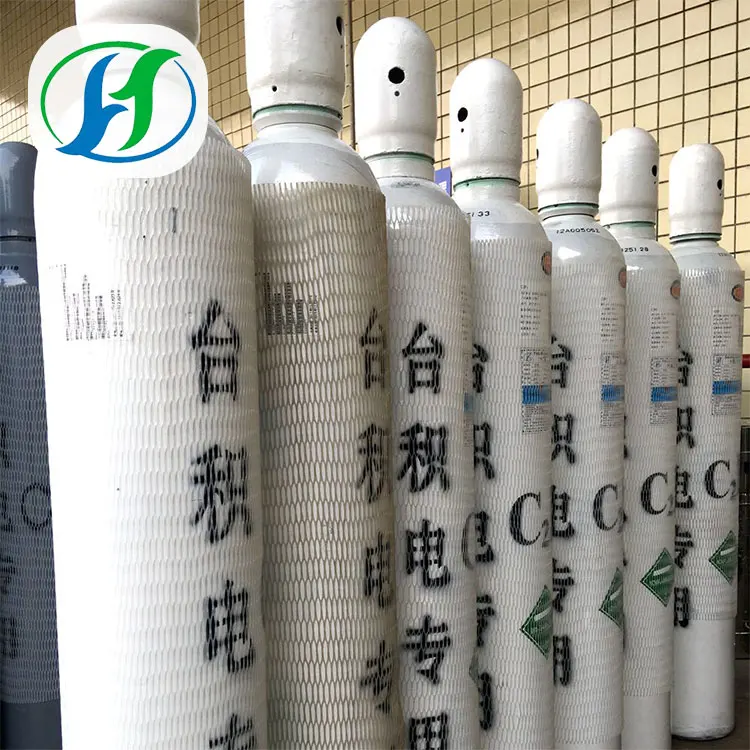 
99.999% Purity Halocarbon116 Refrigerant Gas Hexafluoroethane C2F6 for Semiconductor 