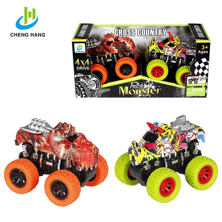 
diecast car plastic model toy vehicle dinosaur cars super truck toys friction toy cars plastic mini monster truck for wholesale 