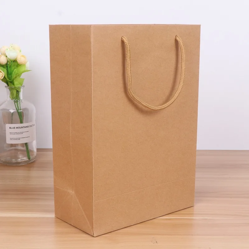 2019 fashion rope handle paper bag shopping bag with custom logo