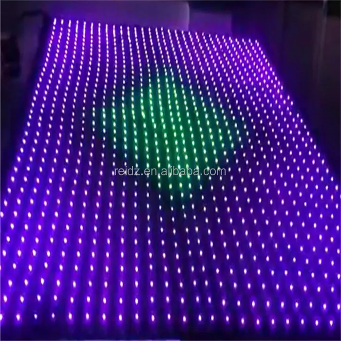 P40 flexible curtain led tv led video wall in night club decoration