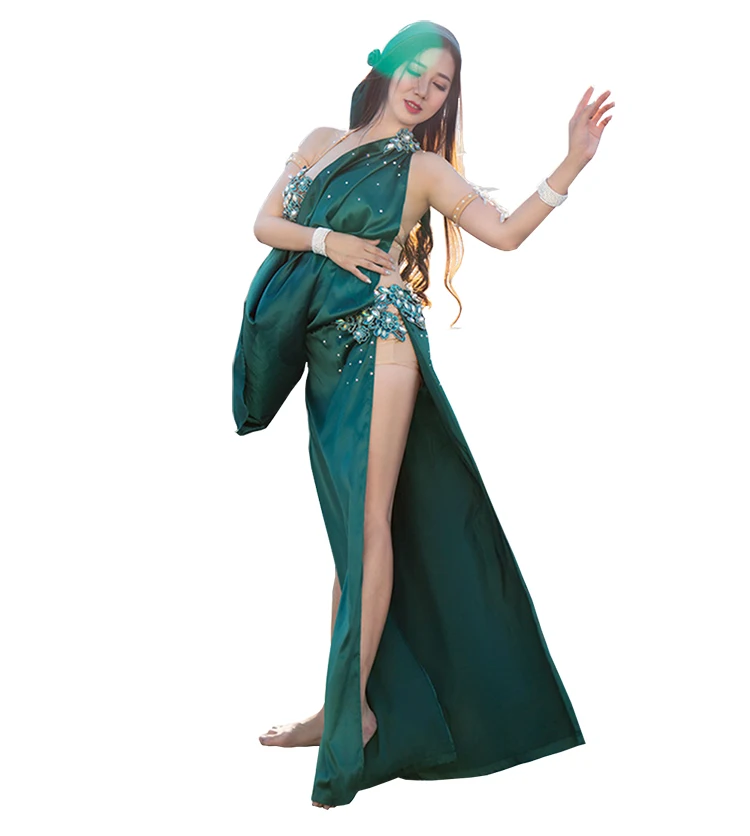 
QC3017 Wuchieal Professional Egyptian Baladi Saidi Belly Dance Costume 