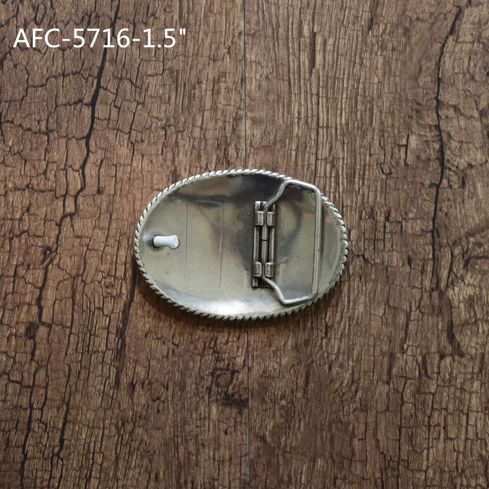 Personalized Belt Buckle Vintage Western Cowboy Belt Buckles Rope Edged For Men