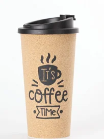 
Welford Wholesale Office Home Travel Use Cork Coffee Mug Plastic Mugs with Lid Custom logo Cup Mug 