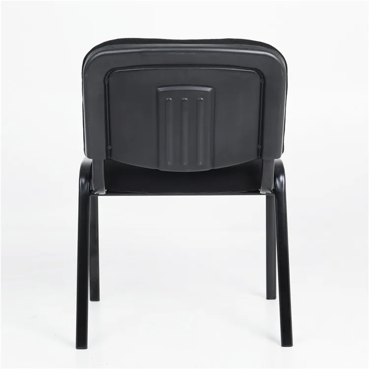 Metal Frame Fabric Armless Stacking Chair office visitor chair training staff used conference guest chair