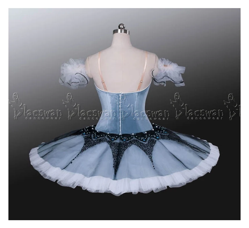
Raymonda Dream Variation Platter Tutu Grey Winter Snow Queen Costume Snow Pas De Deux Nutcracker Ballet Costume 