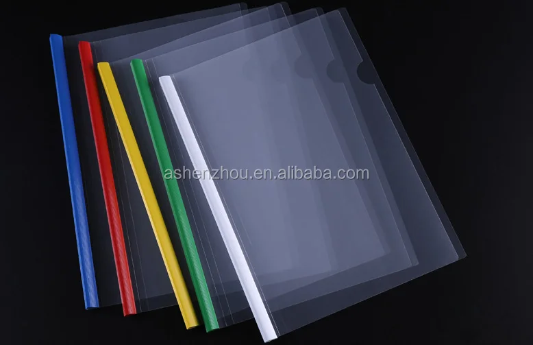  Новый стиль индивидуальная A4 PP PVC пластиковая скользящая папка Прозрачная Обложка для отчетов