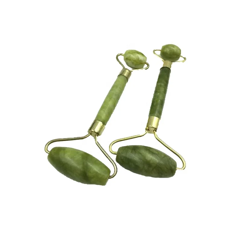 Jade  Body Neck Double Head Slimming Facial Device Massage Roller