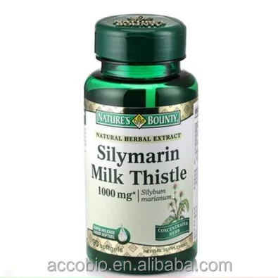
Silymarin Milk Thistle Softgel Capsule(1300mg) Milk Thistle 80% 173mg /artichoke 4% 45mg /MD 62mg 
