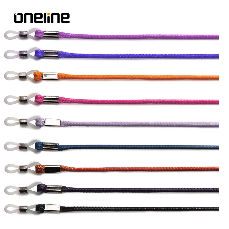 Оптовая продажа с фабрики, веревка для очков из искусственной кожи, модная веревка для очков любого цвета на заказ